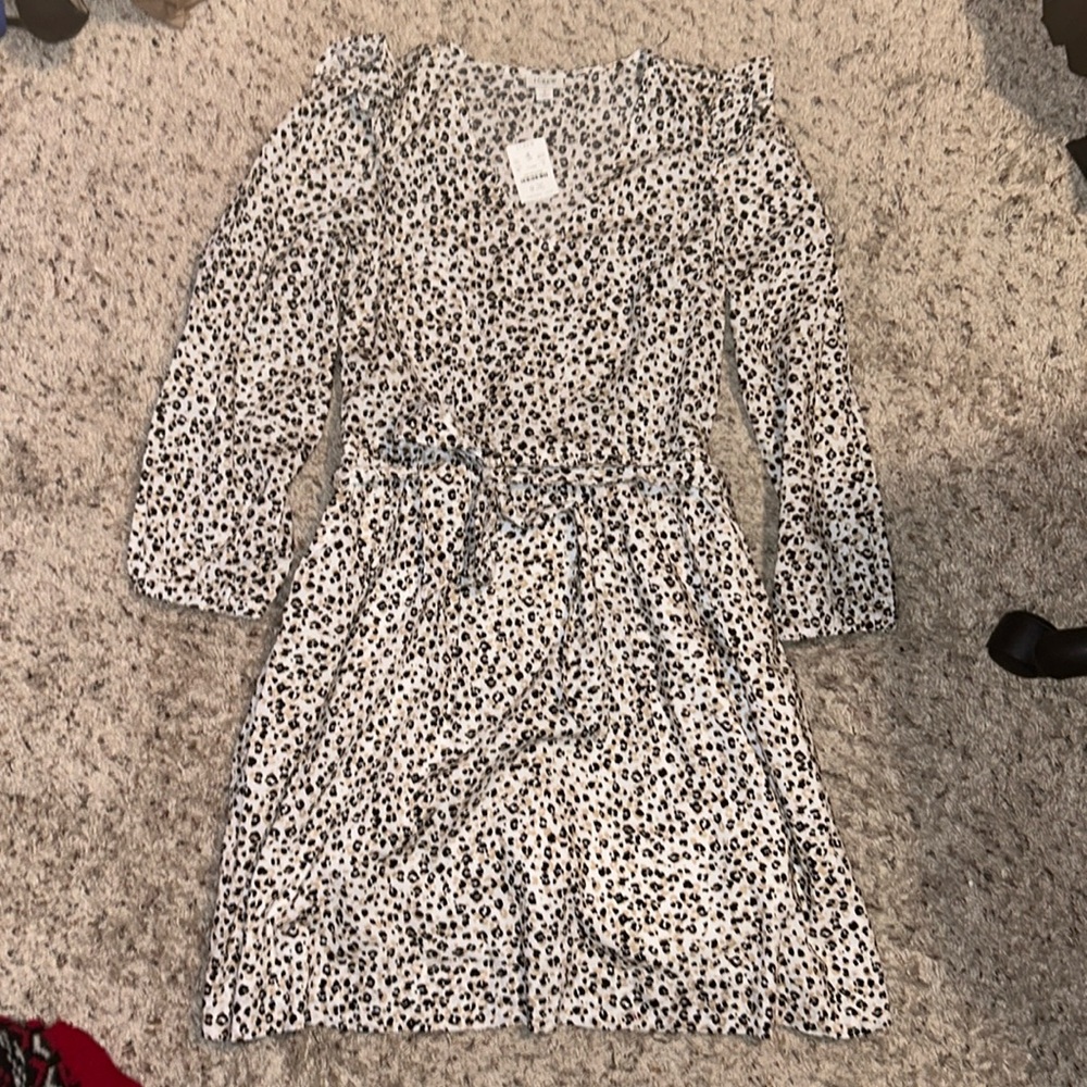 NWT Leopard J Crew Dress